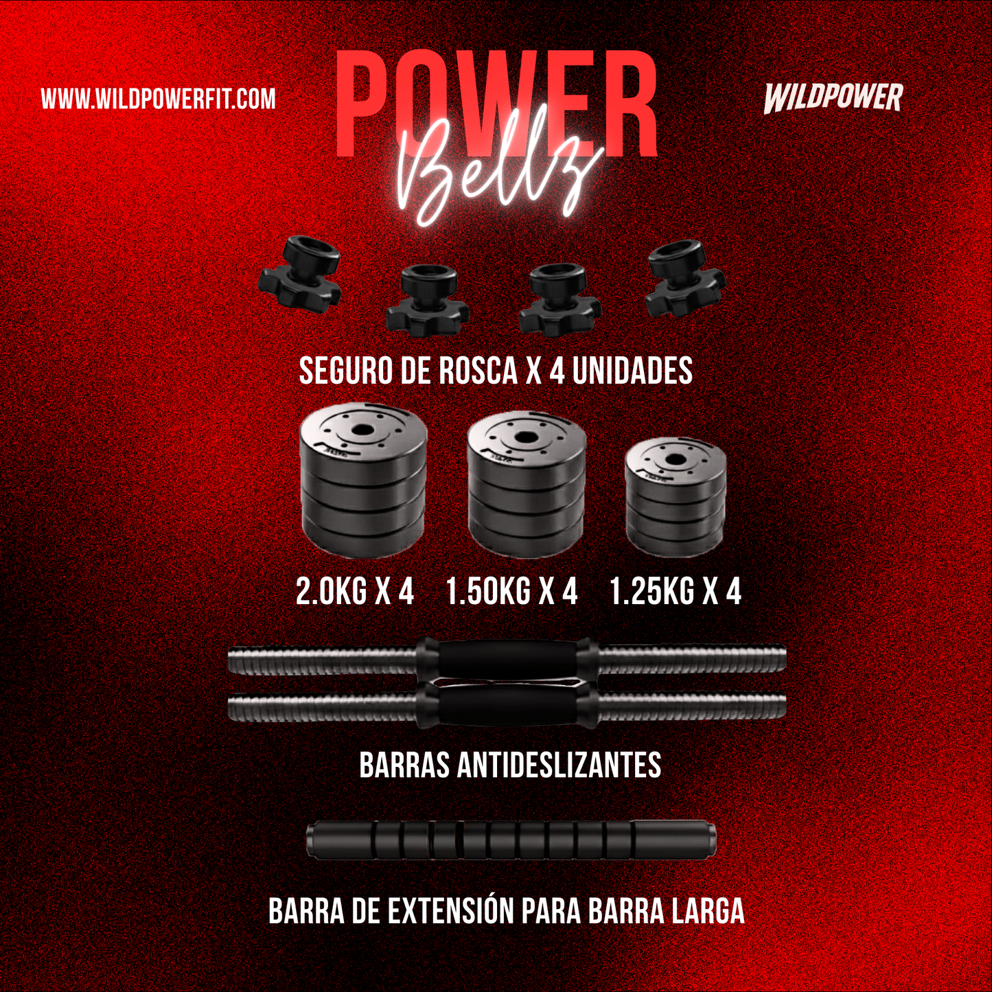 PowerBellz – Fuerza Total en un Solo Set